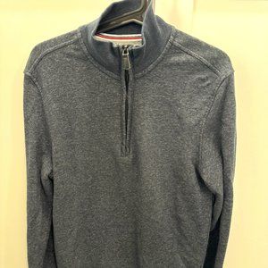 Men's Banana Republic 1/4 Zip Sweater Grey Size Medium